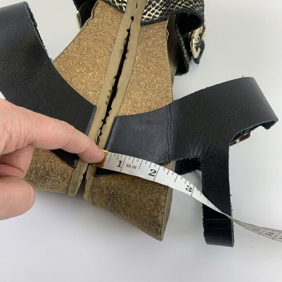 Mephisto Lissandra Wedge Sandals Adjustable Comfort Black Condor Leather 39 US 9 - Picture 15 of 16